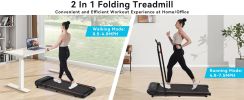 NEW Folding Walking Pad Under Desk Treadmill for Home Office -2.5HP Walking Treadmill With Incline Bluetooth Speaker 0.5-7.5MPH 265LBS Capacity Treadm
