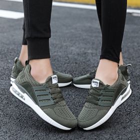 Men Women Boys Air Cushion Casual Shoes 36-45 Mesh Breathable Lightweight Kids Sneakers Outdoor Spring Sumer Autumn Comfortable (Color: Green, size: 40)