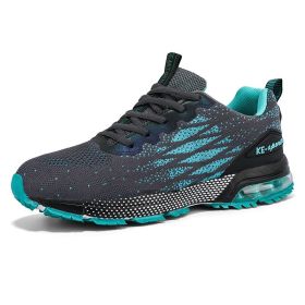 Men's Running Shoes Athletics Breathable Lightweight Racing Mesh Tennis Jogging Walking Sneakers Man Sneaker Male Zapatos Hombre (Color: gray green, size: 45)