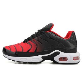 Mens Sport Running Shoes Summer Breathable Mesh Walking Jogging Athletic Sneakers Lightweight Outdoor Male Trainer Hombre Shoes (Color: black red A18, size: 37)