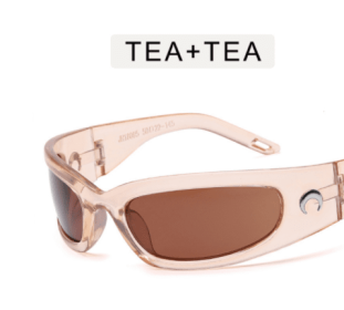 Millennium Style Sports Cycling Glasses With A Sense Of Future Technology Sunglasses (Color: Pink)