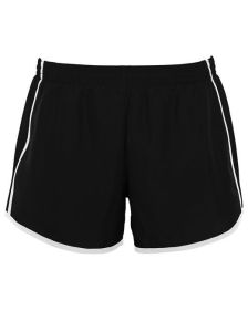 Ladies' Pulse Team Short - BLACK/ BLK/ WHT - S (Color: BLACK/ BLK/ WHT, size: M)