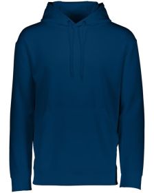 Augusta Sportswear 5505 Adult Wicking Fleece Hooded Sweatshirt (Color: NAVY, size: S)
