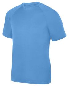 Augusta Sportswear 2790 Adult Attain Wicking Short-Sleeve T-Shirt (Color: COLUMBIA BLUE, size: L)
