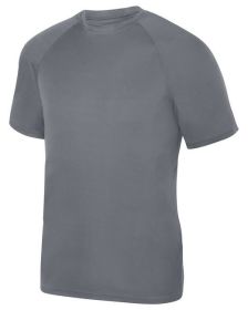 Augusta Sportswear 2790 Adult Attain Wicking Short-Sleeve T-Shirt (Color: GRAPHITE, size: L)