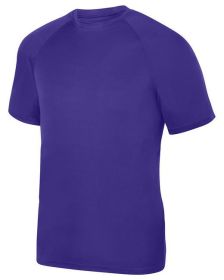 Augusta Sportswear 2790 Adult Attain Wicking Short-Sleeve T-Shirt (Color: Purple, size: XL)