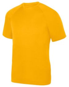 Augusta Sportswear 2790 Adult Attain Wicking Short-Sleeve T-Shirt (Color: GOLD, size: XL)
