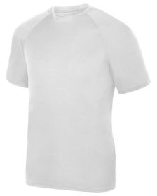 Augusta Sportswear 2790 Adult Attain Wicking Short-Sleeve T-Shirt (Color: White, size: L)