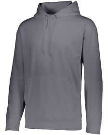 Augusta Sportswear 5505 Adult Wicking Fleece Hooded Sweatshirt (Color: GRAPHITE, size: S)