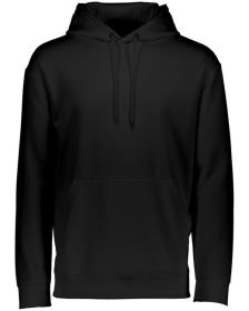 Augusta Sportswear 5505 Adult Wicking Fleece Hooded Sweatshirt (Color: Black, size: M)